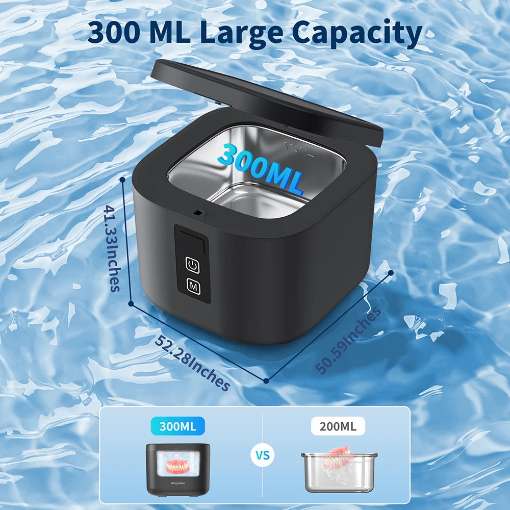 KUNPHY - Ultrasone & UV Reinigingskit voor gebitsproducten en sieraden.