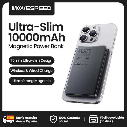 MoveSpeed - Duurzame en Ultraslanke Magnetische Powerbank