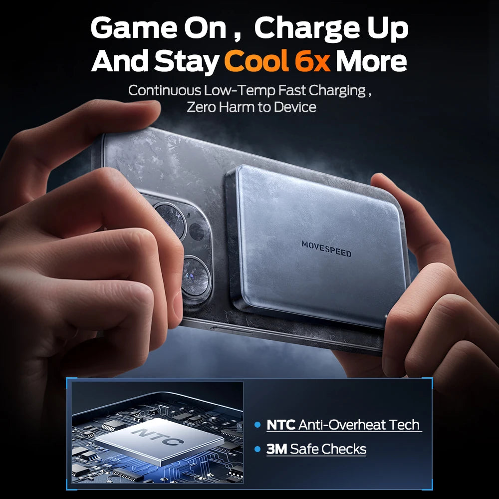 MoveSpeed - Duurzame en Ultraslanke Magnetische Powerbank
