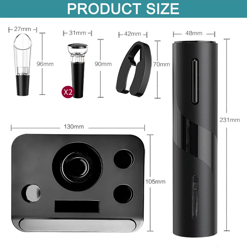 Luxe Elektrische Kurkentrekker Set - Automatisch & Oplaadbaar