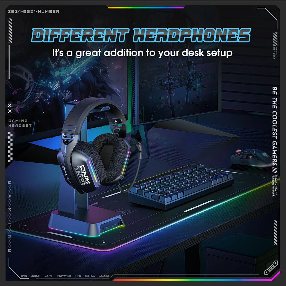 Onikuma Draadloze Gaming Koptelefoon