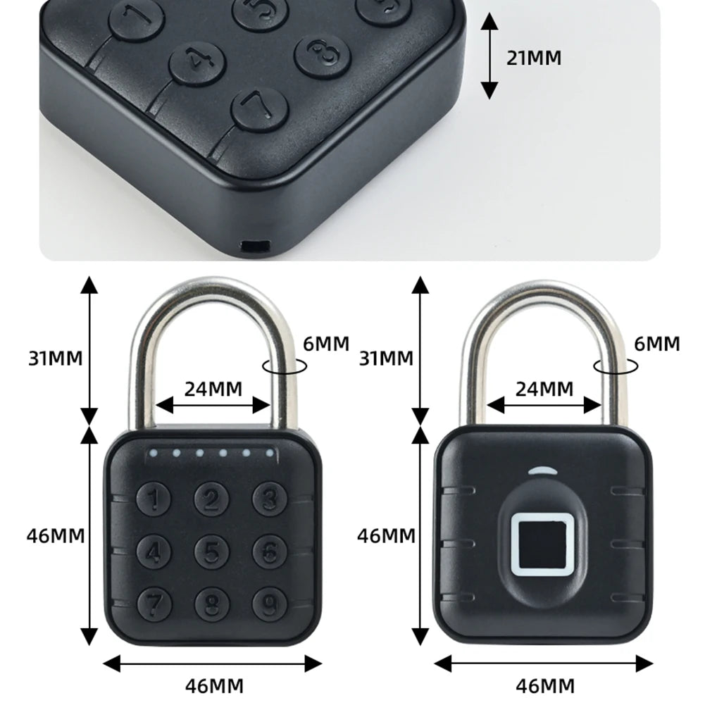 Smart Keyless Vingerafdruk hangslot
